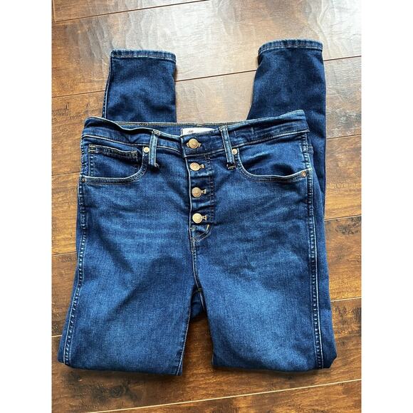 Madewell Denim - Madewell 10 Inch High-Rise Skinny Button Fly Jeans medium wash Size 28